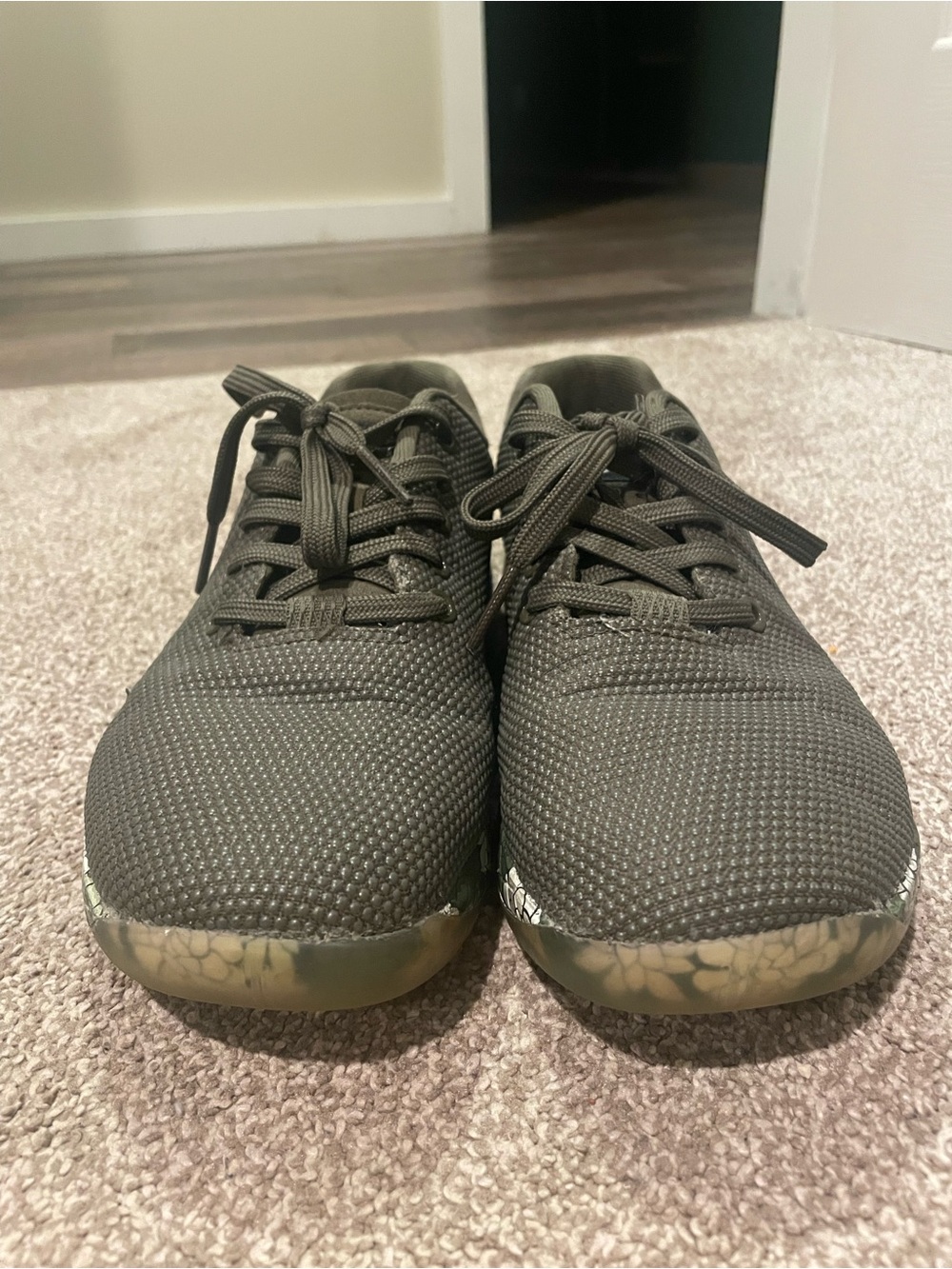 NOBULL Olive Green Floral Women’s Trainers